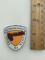 Vintage Santa Fe Trail Hiking Staff Medallion • National Historic Trail • 1997