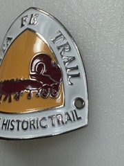 Vintage Santa Fe Trail Hiking Staff Medallion • National Historic Trail • 1997