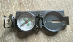 Military Style Compass Dark Green w/Millimeter Scale Adventure Handheld – NEW