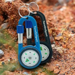 2 Pack Carabiner Clip On Compass Hiking – Compact Compass Keychain Backpacks …