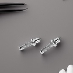 18Pcs Tungsten Steel Trekking Pole Tips Replacement Set Durable Metal Silver