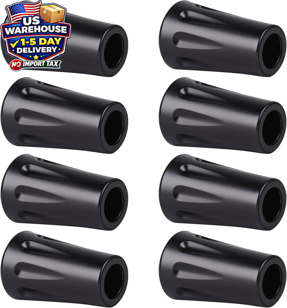 8Pcs Walking Stick Tips, Trekking Pole Tip, Walking Cane Tips Replacement Rubber