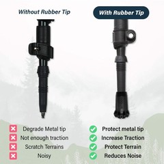 TREKOLOGY Trekking Poles Rubber Tips Accessories With Logo (US)