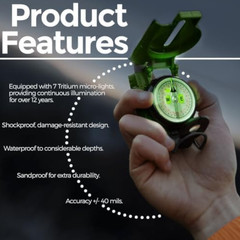 Cammenga 3HCS Official US Miltary Lensatic Compass