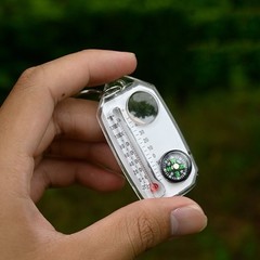 10PCS Portable Compass And Thermometer For Outdoor Adventures Easy To Use