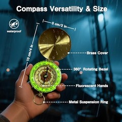 Retro Pirate Telescope Zoomable 25×30 Spyglass Portable Collapsible Handheld