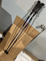 LEKI Fusion 5.0 Series TREKKING Hiking Walking Poles Sticks 48″ long Used
