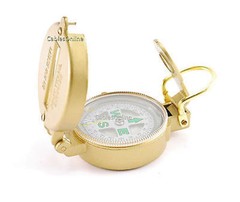 Metal Case Lensatic Compass for Broadband and Satellite, CablesOnline TL-CM03