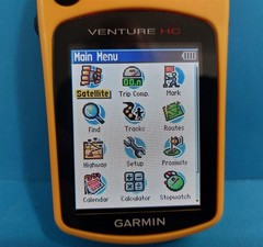 GARMIN ETREX VENTURE HC YELLOW HANDHELD SATELLITE GPS NAVIGATION CAMPING HIKING
