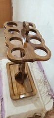 Handmade Antique Designer Wooden Storage Rack for Walking Canes Sticks Golf Club