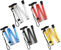 Cane Walking Stick Adjustable Folding walking Aluminum Collapsible Travel Hiking