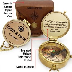 God’s Path Compass – Religious Gifts for Men Baptism Gift for Teenage Boys Ch…