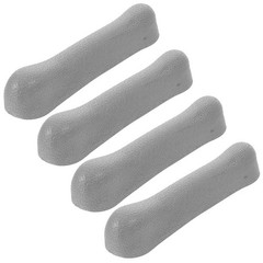 4Pcs Comfortable Grey Soft Tpr Crutch Underarm Pad Replacement Accessories