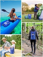 Dry Bag Waterproof for Women Men, 5L/10L/20L//40L Roll Top 30L Bluish Violet