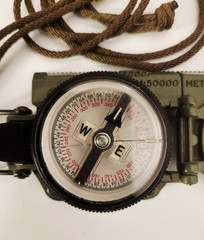 USGI Cammenga Model 3H Tritium Waterproof Lensatic Magnetic Military Compass USA
