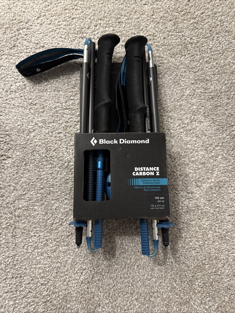 Black Diamond Distance Carbon Z 110cm Trekking Poles – Pair BRAND NEW
