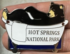 Hot Springs National Park Hiking Staff Medallion NEW Bear Arkansas