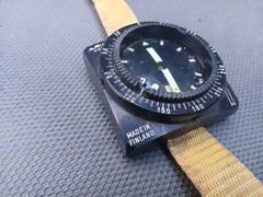 UNTESTED AMF Voit Vintage Scuba Diver Dive Diving Wrist Compass Finland AS IS