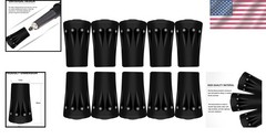 Replacement Rubber Tips for Walking Sticks and Ski Poles – 10-Pack Protectors