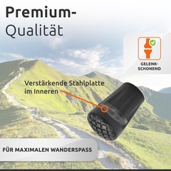 Nordic Walking Poles Rubber Bumpers 12 Pack Attachments Trekking Poles, Nordic…