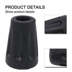 Safety Extend Lifespan Rubber Ferrules for Cane Crutch Tip Ends (4Pcs)