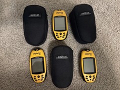Magellan eXplorist 200 Handheld GPS Unit w/Bag- Waterproof Hiking Geocache