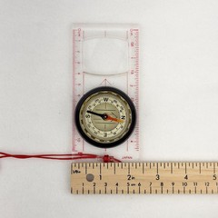 Vintage Tokyo Compass Japan Baseplate Orienteering Hiking Map Reading Navigation