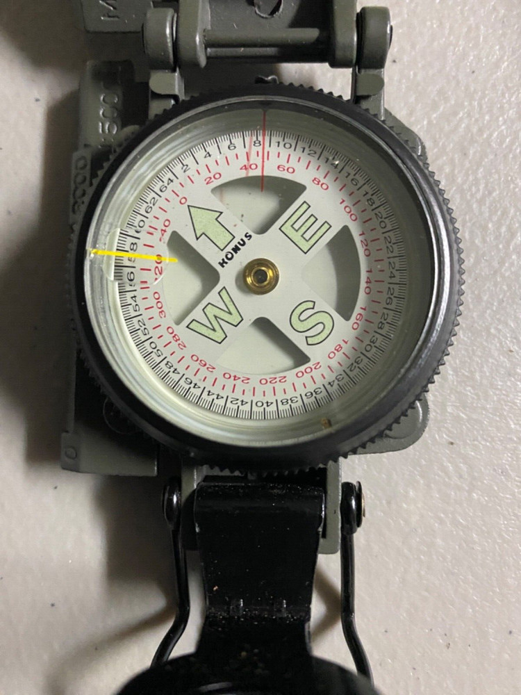 Konus Konustar 4002 Compass Professional Italian Brand Green Force Lume NOS