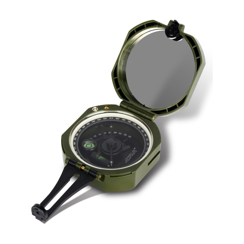 AOFAR Military Compass AF-M2-B Geological Multifunctional- Lensatic, Fluorescent