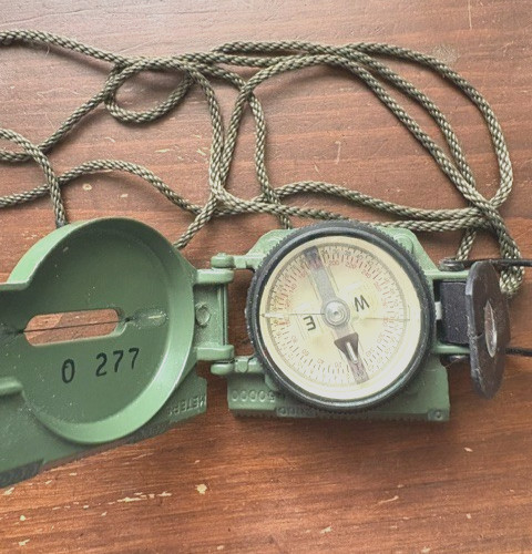 Cammenga Model 3h Tritium Lensatic Compass Olive Drab Used Once EUC