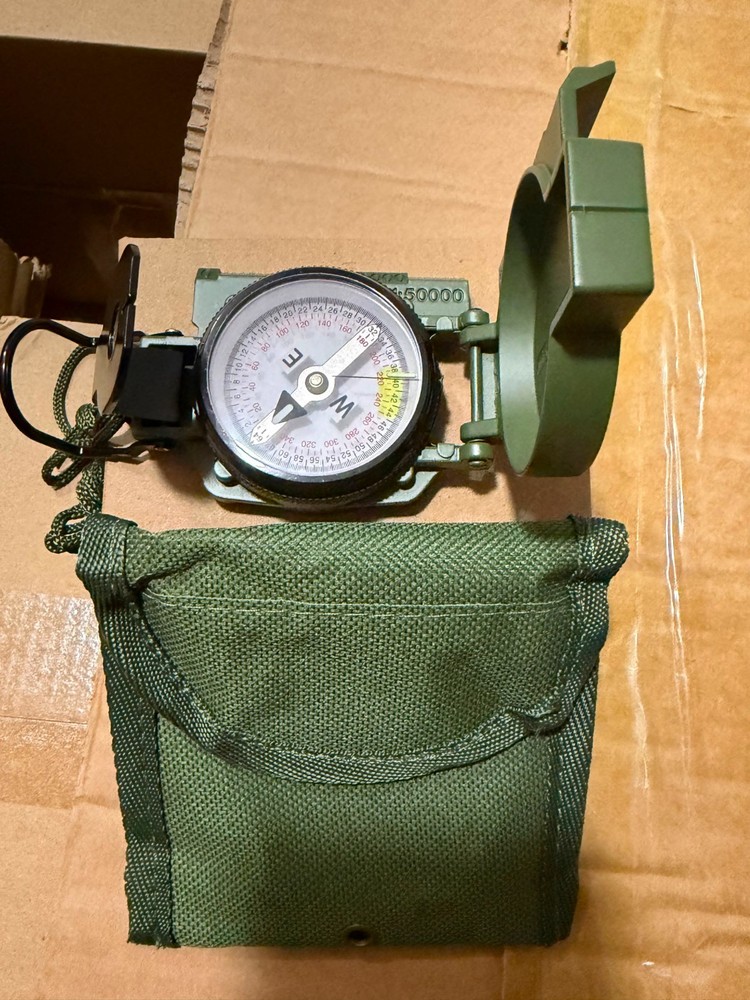 Cammenga US Military Lensatic Compass 3H Tritium Waterproof Survival Compass