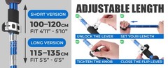 Trekology Trek-Z Collapsible Hiking & Trekking Poles – Balance Support for Senio