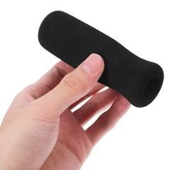 2Pcs Black Crutch Handgrips Soft Nbr Material Comfortable Non Slip Grip Covers