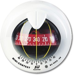 PLASTIMO MINI-CONTEST WHITE SAILBOAT COMPASS-Marine/Sailing