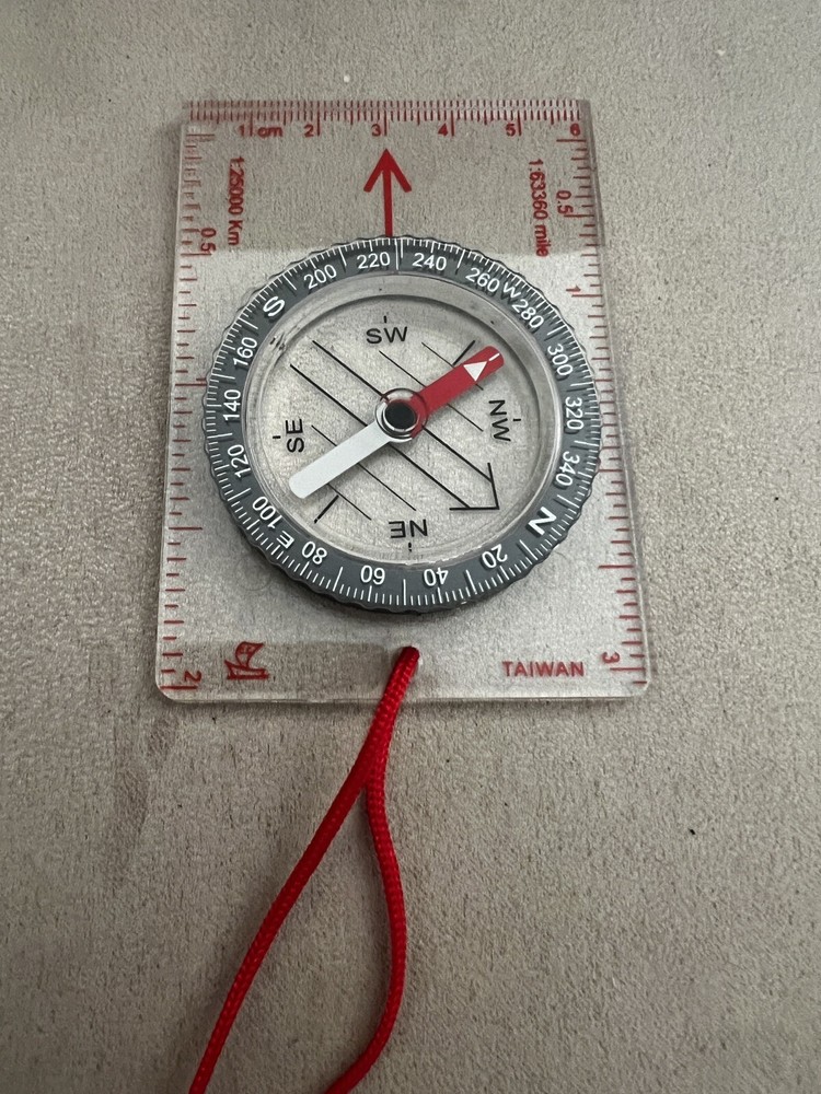 Coghlan’s Map Compass, See-Through Base and Rotating Housing, Survival Emergency