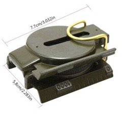 Compass Military Outdoor Camping Army Green Hiking Survival Trip Navigation Tool