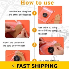 TaoBary 60 Pcs Mini Compasses Party Favors Set for Weddings & Travel