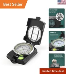 Waterproof Tactical Survival Compass with Lanyard – Impact Resistant & Accurate