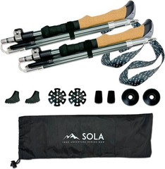7075 Aluminum Lightweight Collapsible Hiking Poles – 2pcs Set