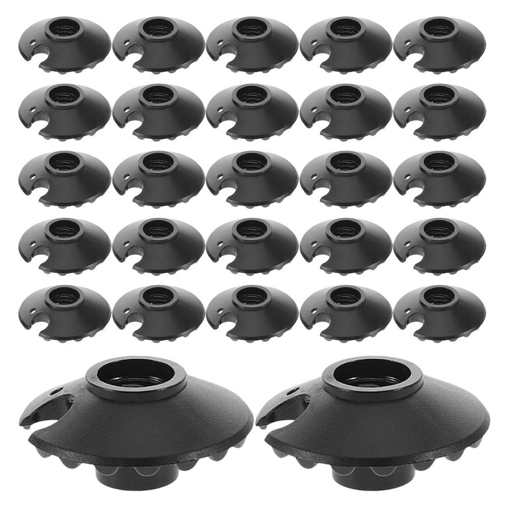 30Pcs Lightweight Durable Plastic Trekking Pole Mud and Snow Basket Accessories