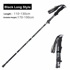 Aluminium Anti Shock Walking Trekking Hiking Stick Pole Alpenstock For Sports