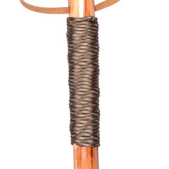 Natural Wood Hiking Walking Stick – 48″ Parachute Cord Wrapped, Lightweight, Dur