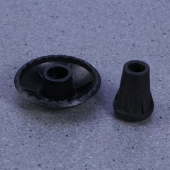 4 Pairs Rubber Tips Set Replacement for Trekking Poles Heavy Duty Walking Covers