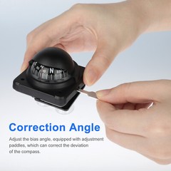 Magnetic Car Dashboard Navigation Compass Ball Adjustable for Boat Marine Truck