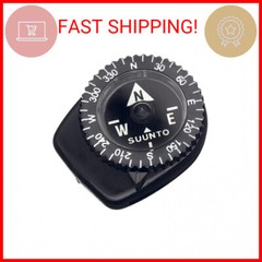 SUUNTO Clipper Compass, Micro Compass Attaches to Strap, Sleeve or Map Edge,Blac