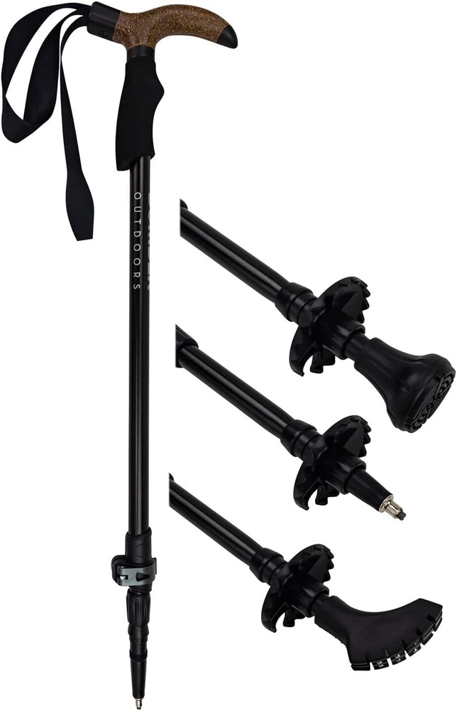 Bomber Outdoors Wasatch Shock Absorbing Trekking Pole Walking Cane