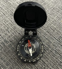 Black Vintage Brunton USA Pocket Compass Transit 9050