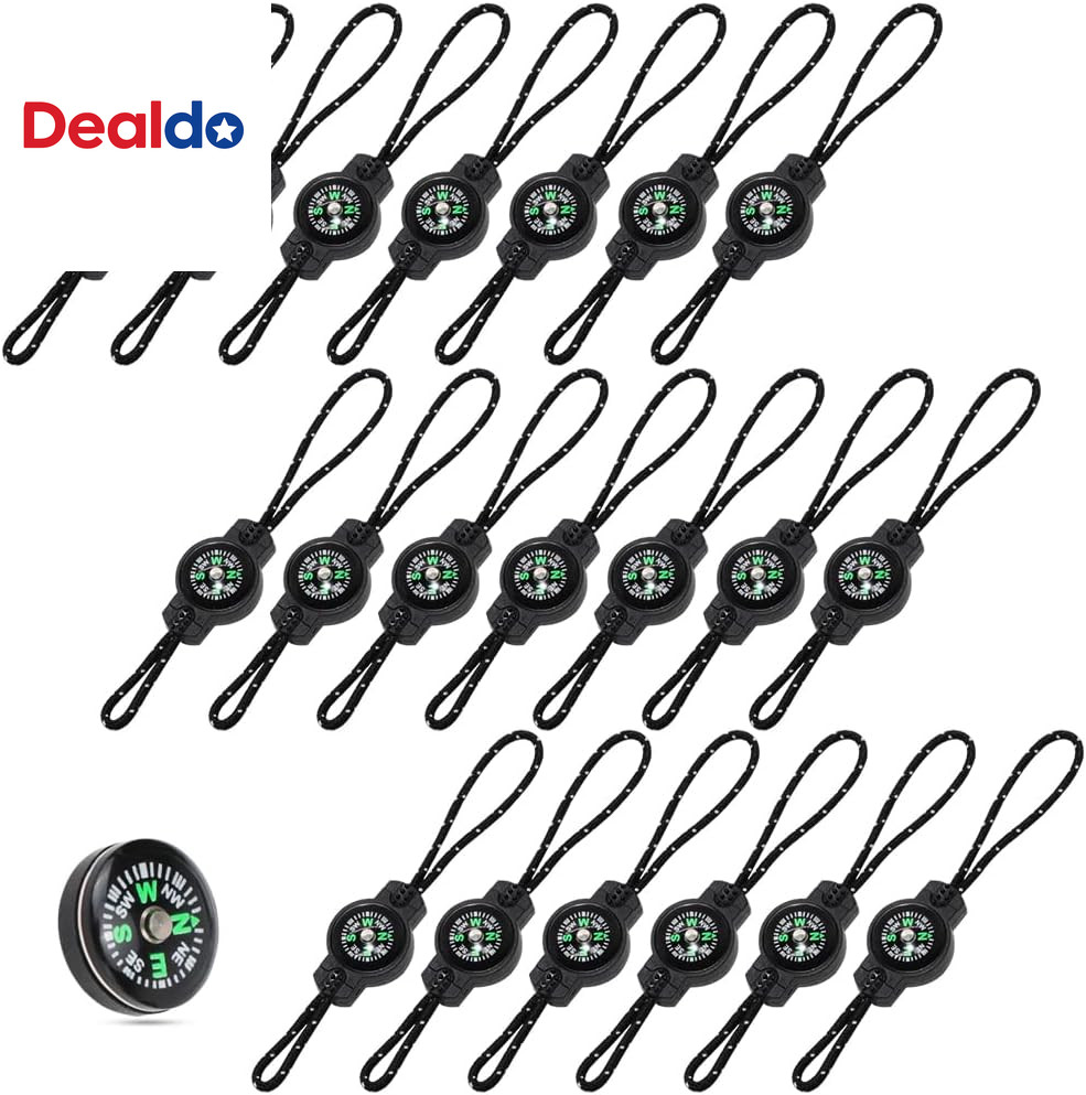 20 Pcs Mini Survival Compass, Outdoor Camping Hiking Pocket Compass, Liquid Fill