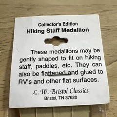 The Historic Oregon Trail Hiking Staff Medallion
