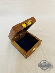 primium brass compass with wooden box,vintage compass,pocket size